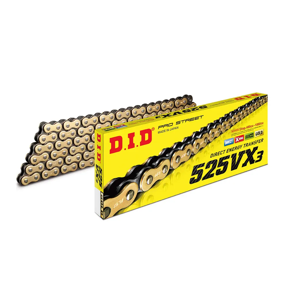 Chain DID VX X-Ring Premium Gold & Black | Kawasaki ZX 1000 2022